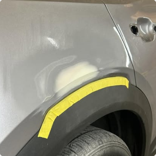 Wheel arch dent removal